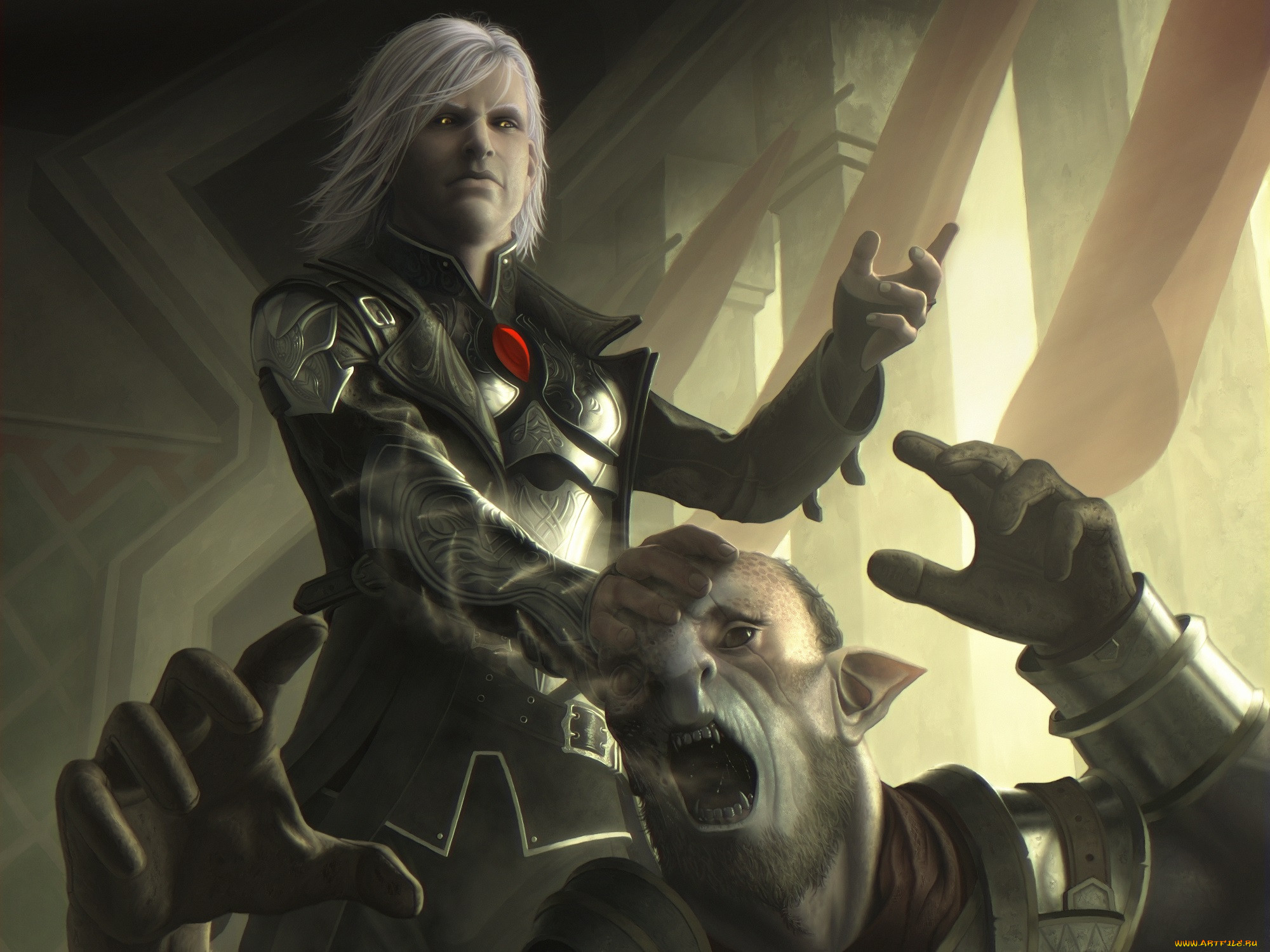  , magic,  the gathering - duels of the planeswalkers, sorin, khans, of, tarkir, fan, art, solemn, visitor, the, gathering